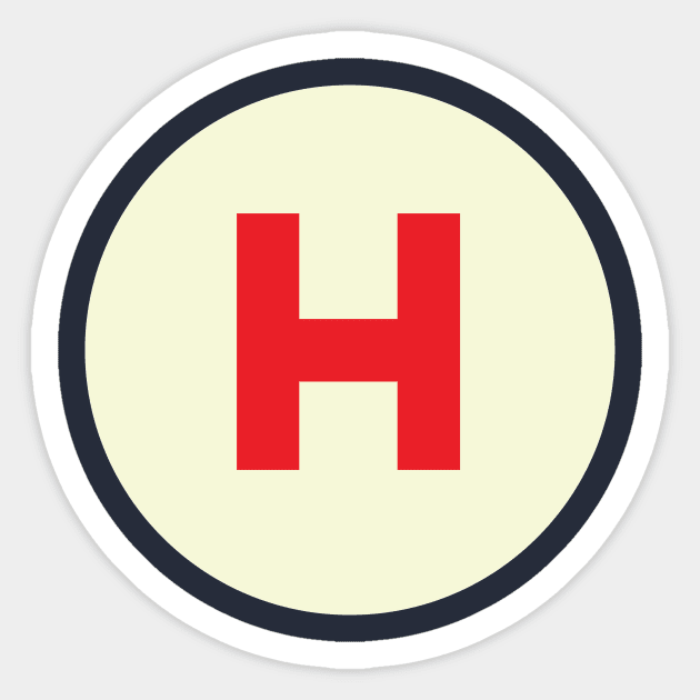 Vintage H Monogram Sticker by calebfaires